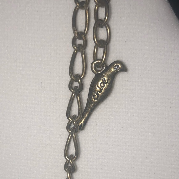 Pearl and crystal drops necklace. - Picture 4 of 4